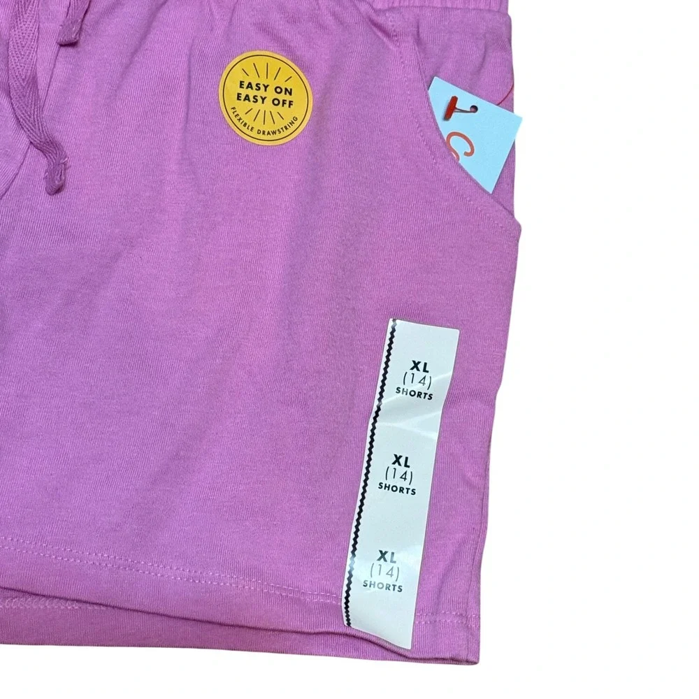Cat & Jack Girls‎ XL 14 Knit Shorts Purple Cotton Blend New Casual Gym Cheer